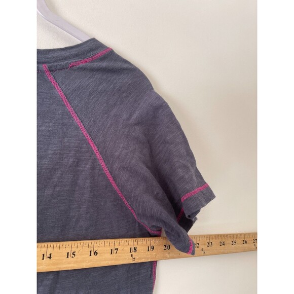 Natural Life Shirt Womens Large Gray Pink Floral Kindness Short Sleeve Tee Top - Picture 6 of 8